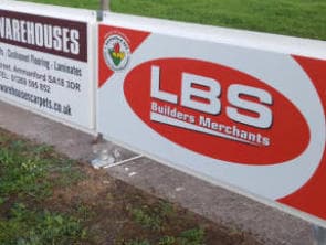 Jones Brothers pitchside board