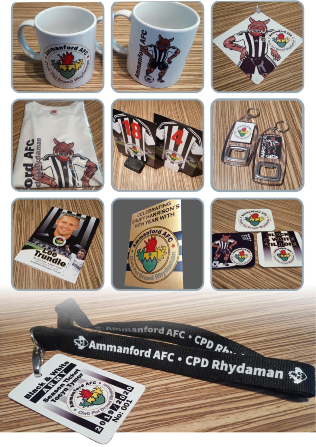 Branded merchandise — mugs, keyrings, t-shirts and more