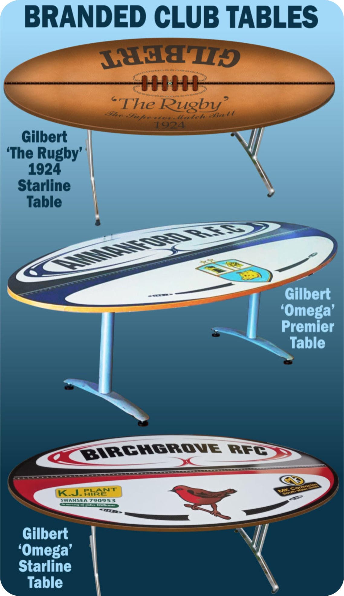 Branded club tables